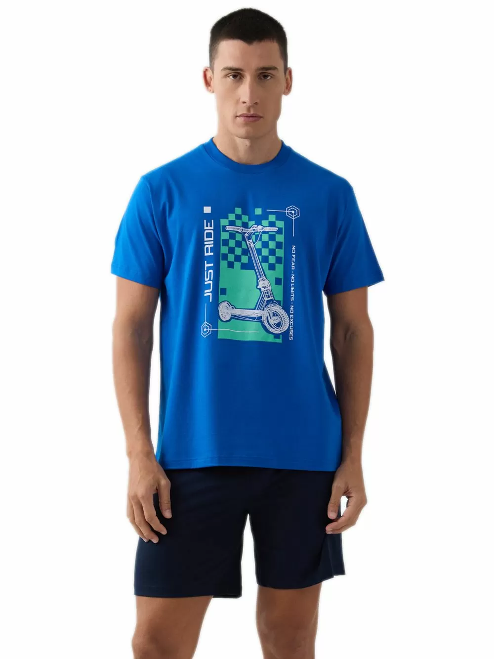 Ανδρική Πυτζάμα MINERVA Just Ride - 100% Βαμβακερή