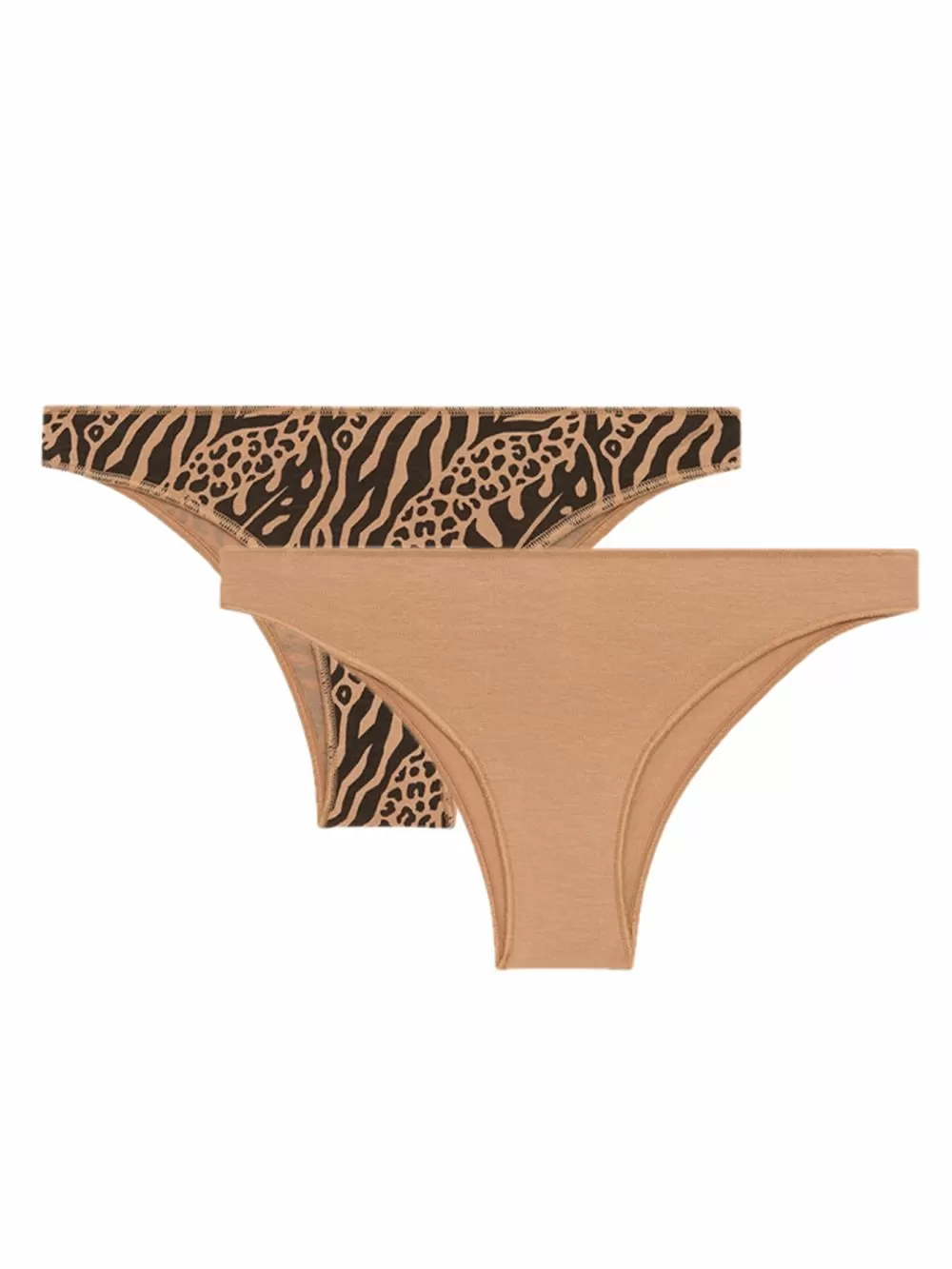 MINERVA Brazilian Slip Fimelle 974 - Αόρατα Λάστιχα - Απαλό Modal - 2 Τεμάχια