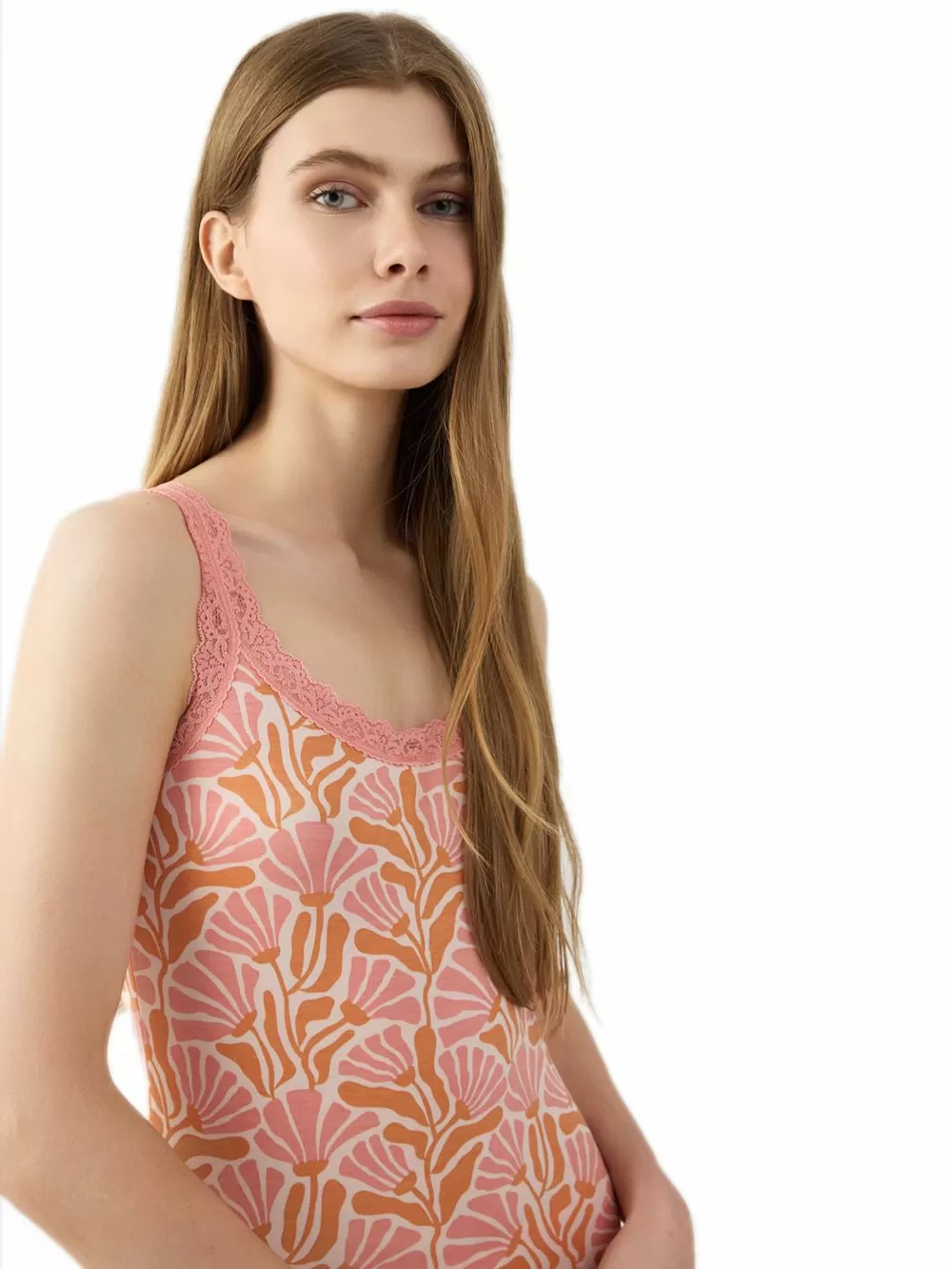 MINERVA Γυναικείο Top Fimelle Elegance 356 - Απαλό Modal & Δαντέλα