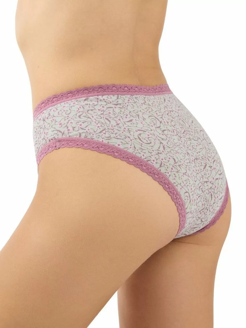 MINERVA Σλιπ Cotton Touch Κανονικό 303 - Απαλό Βαμβάκι & Δαντέλα - 3 Τεμάχια