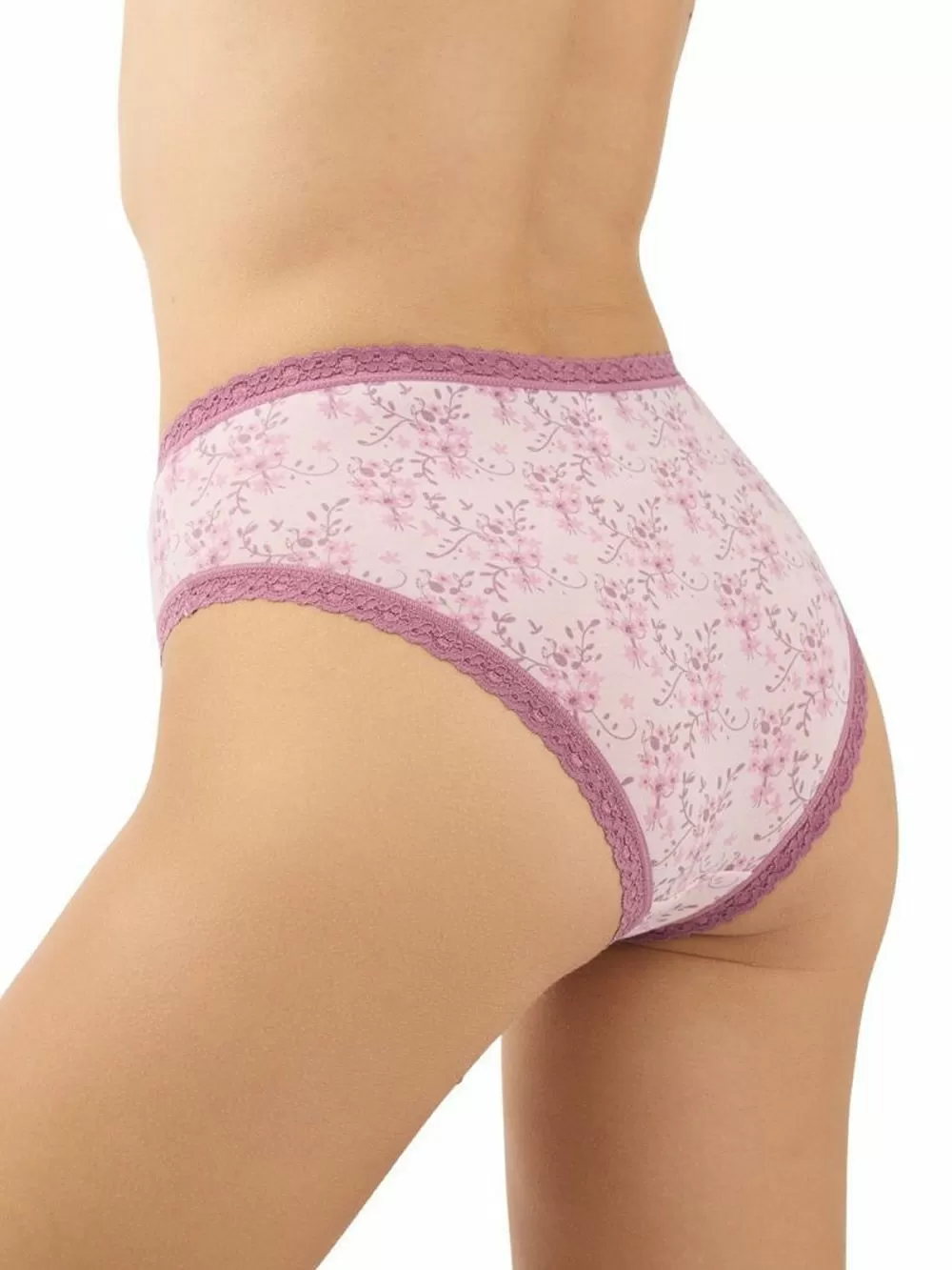 MINERVA Σλιπ Cotton Touch Κανονικό 303 - Απαλό Βαμβάκι & Δαντέλα - 3 Τεμάχια