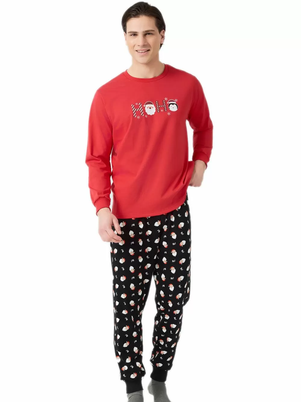 Πυτζάμα Unisex MINERVA X-Mas HoHo - 100% Βαμβάκι Interlock 