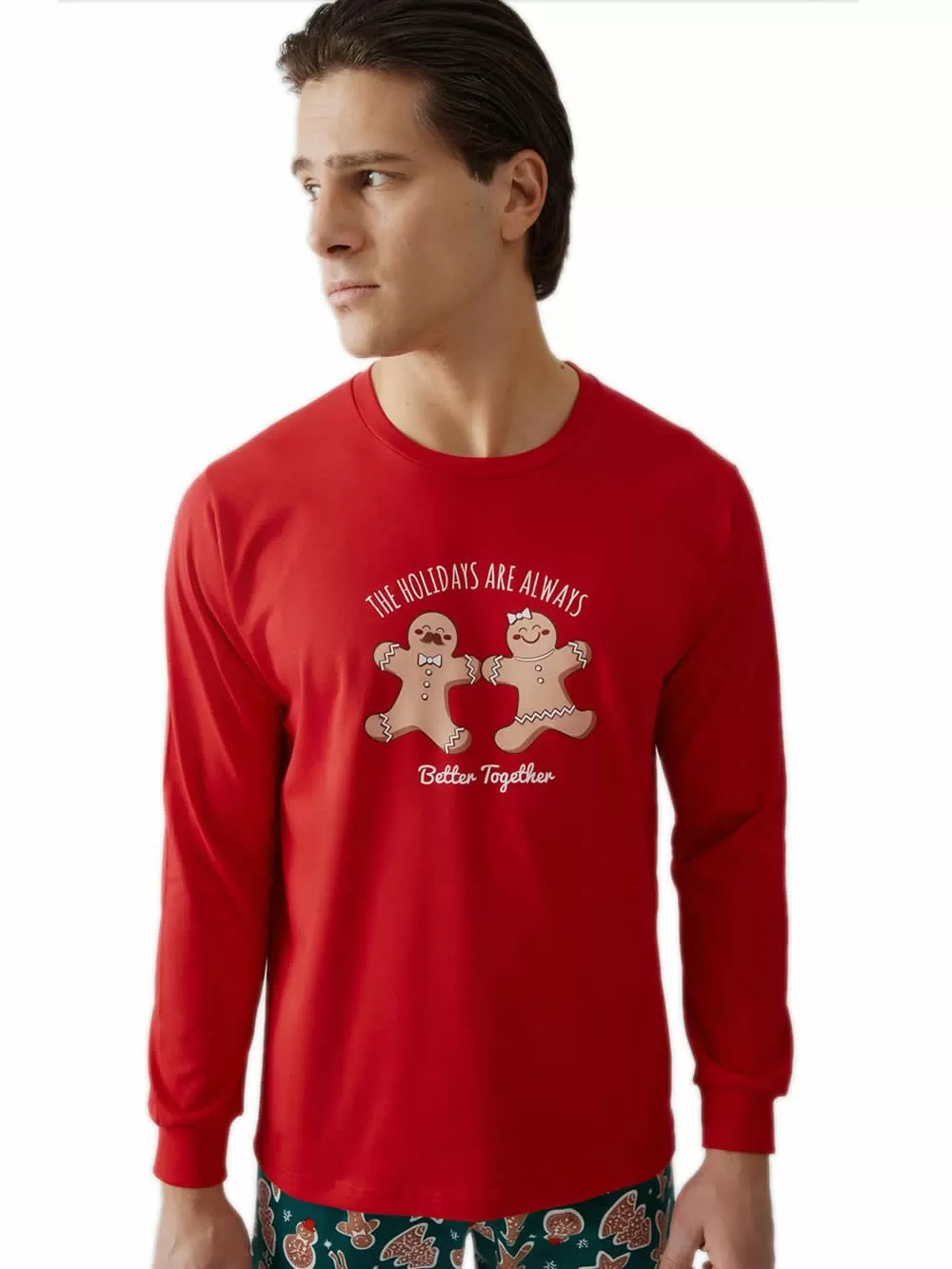 Πυτζάμα Unisex MINERVA Xmas Biscuit - 100% Βαμβάκι Interlock 