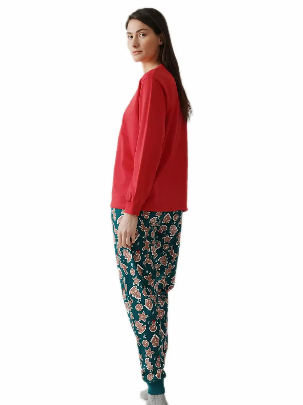 Πυτζάμα Unisex MINERVA Xmas Biscuit - 100% Βαμβάκι Interlock 