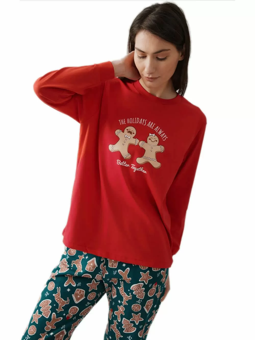 Πυτζάμα Unisex MINERVA Xmas Biscuit - 100% Βαμβάκι Interlock 