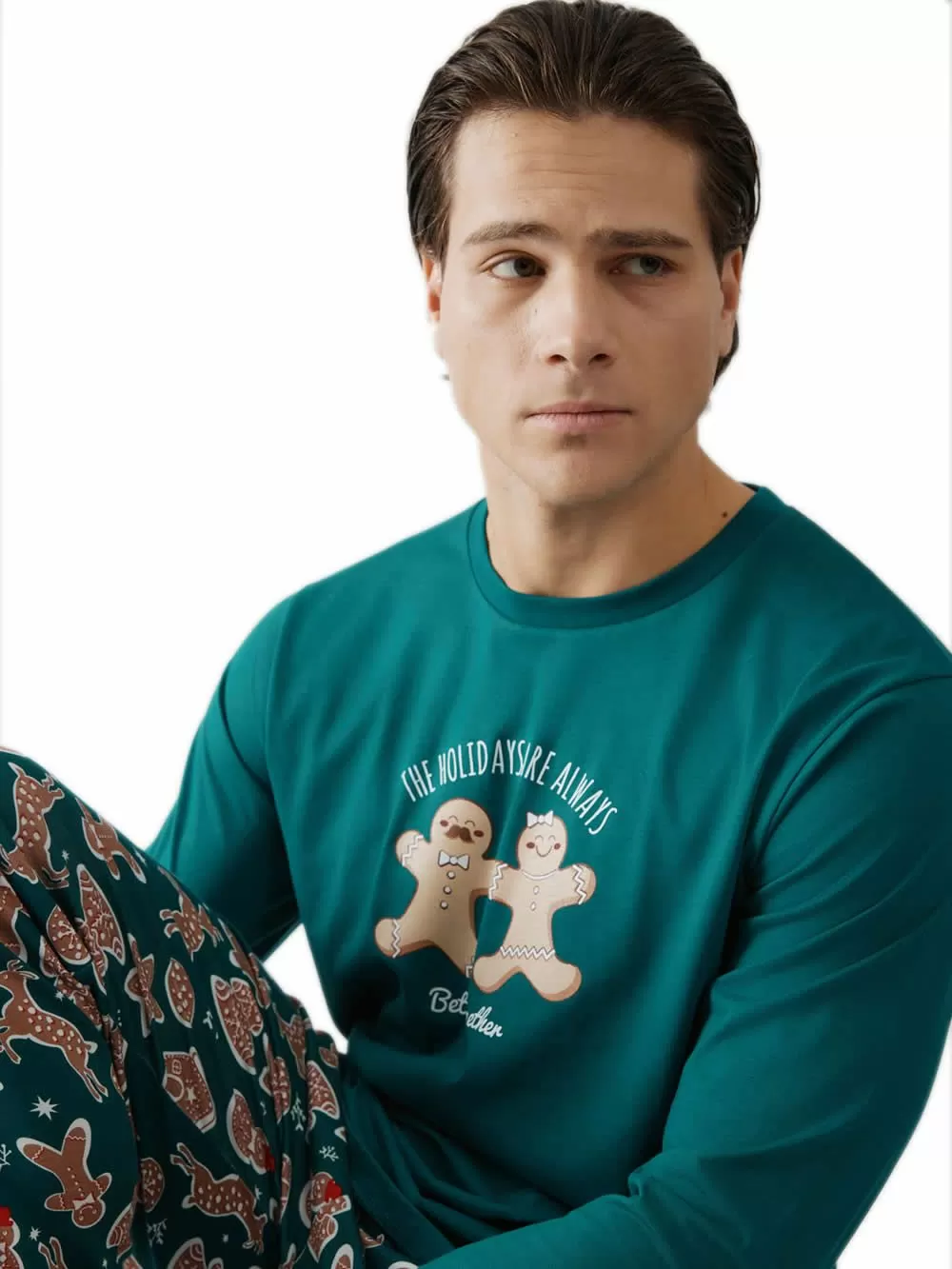 Πυτζάμα Unisex MINERVA Xmas Biscuit - 100% Βαμβάκι Interlock 