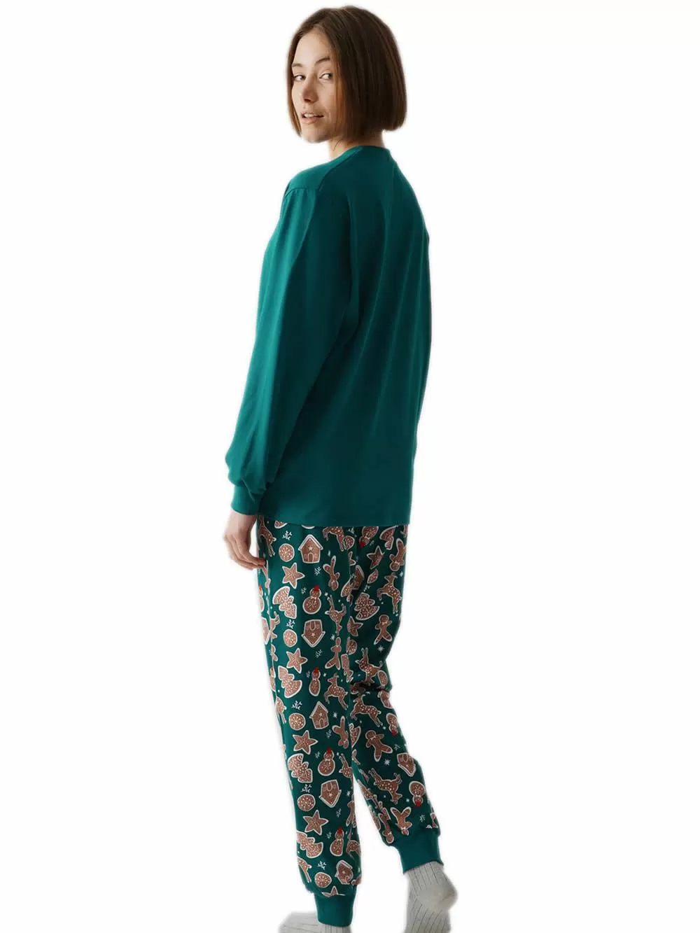 Πυτζάμα Unisex MINERVA Xmas Biscuit - 100% Βαμβάκι Interlock 