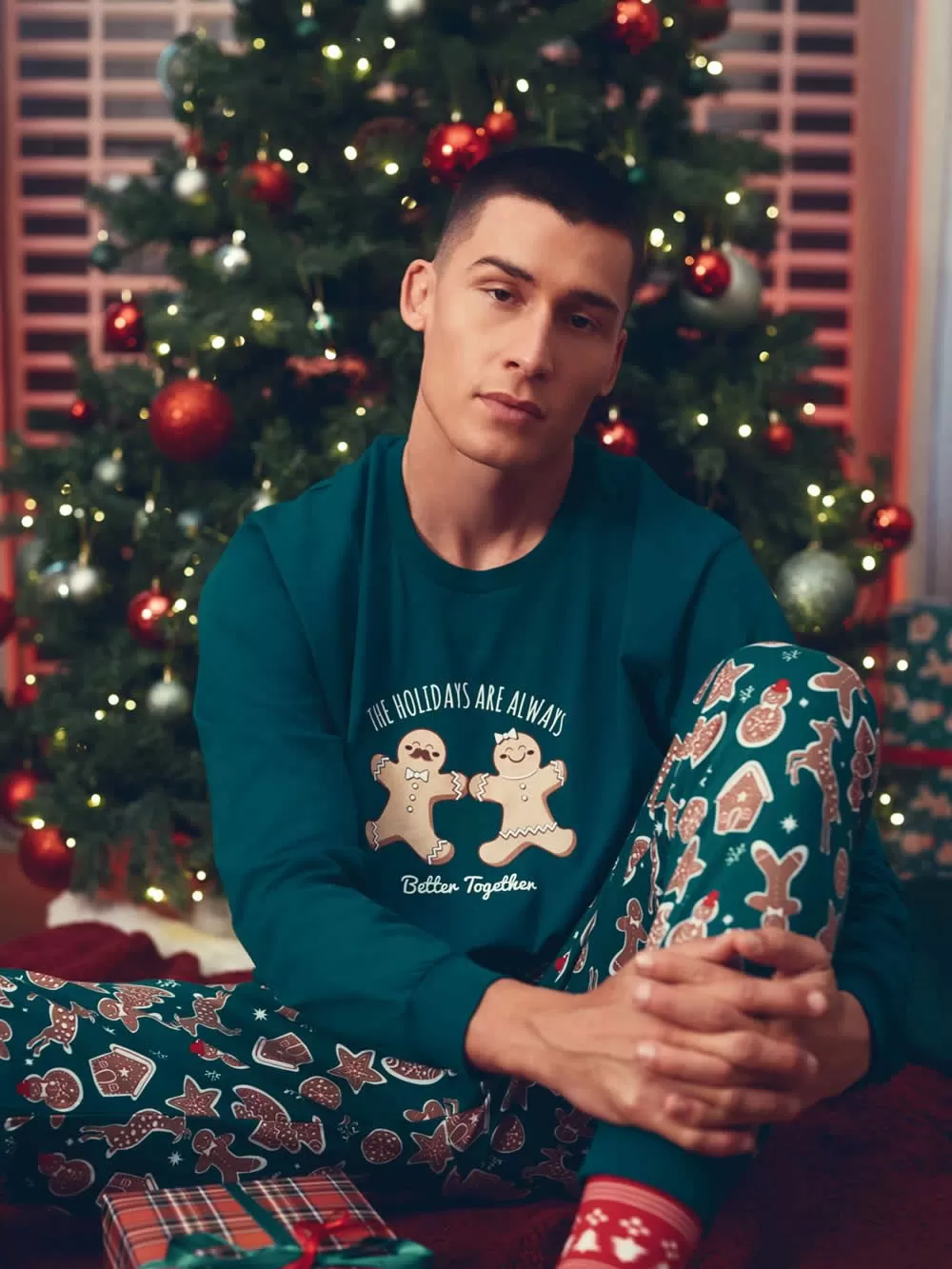 Πυτζάμα Unisex MINERVA Xmas Biscuit - 100% Βαμβάκι Interlock 