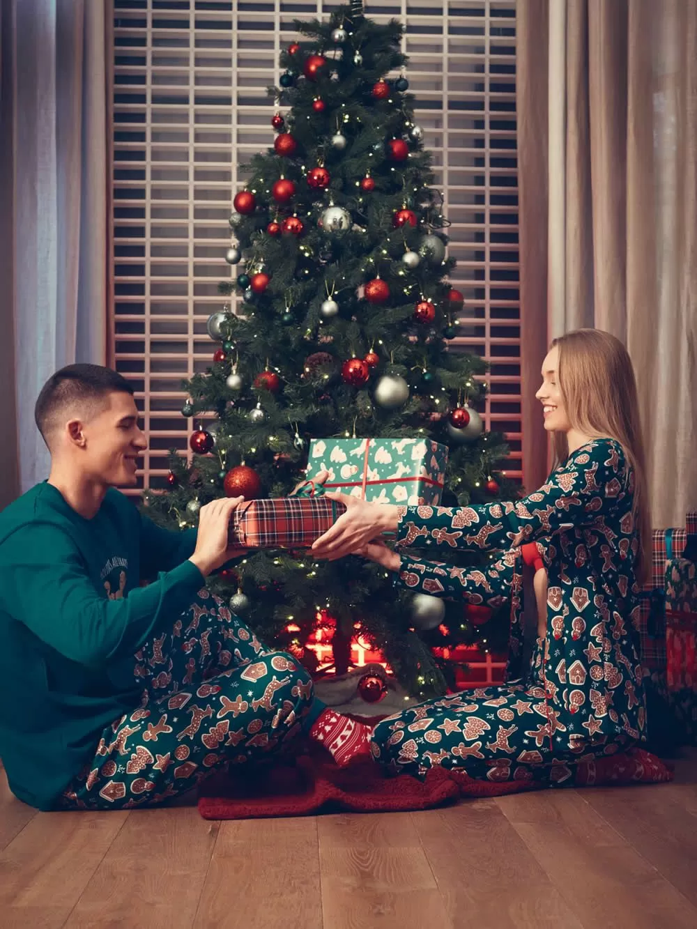 Πυτζάμα Unisex MINERVA Xmas Biscuit - 100% Βαμβάκι Interlock 