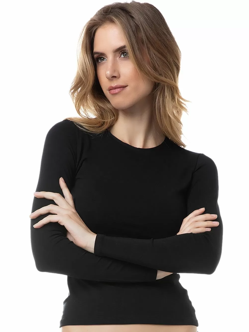 MINERVA Γυναικείο Top - Μακρύ Μανίκι - Απαλό Modal