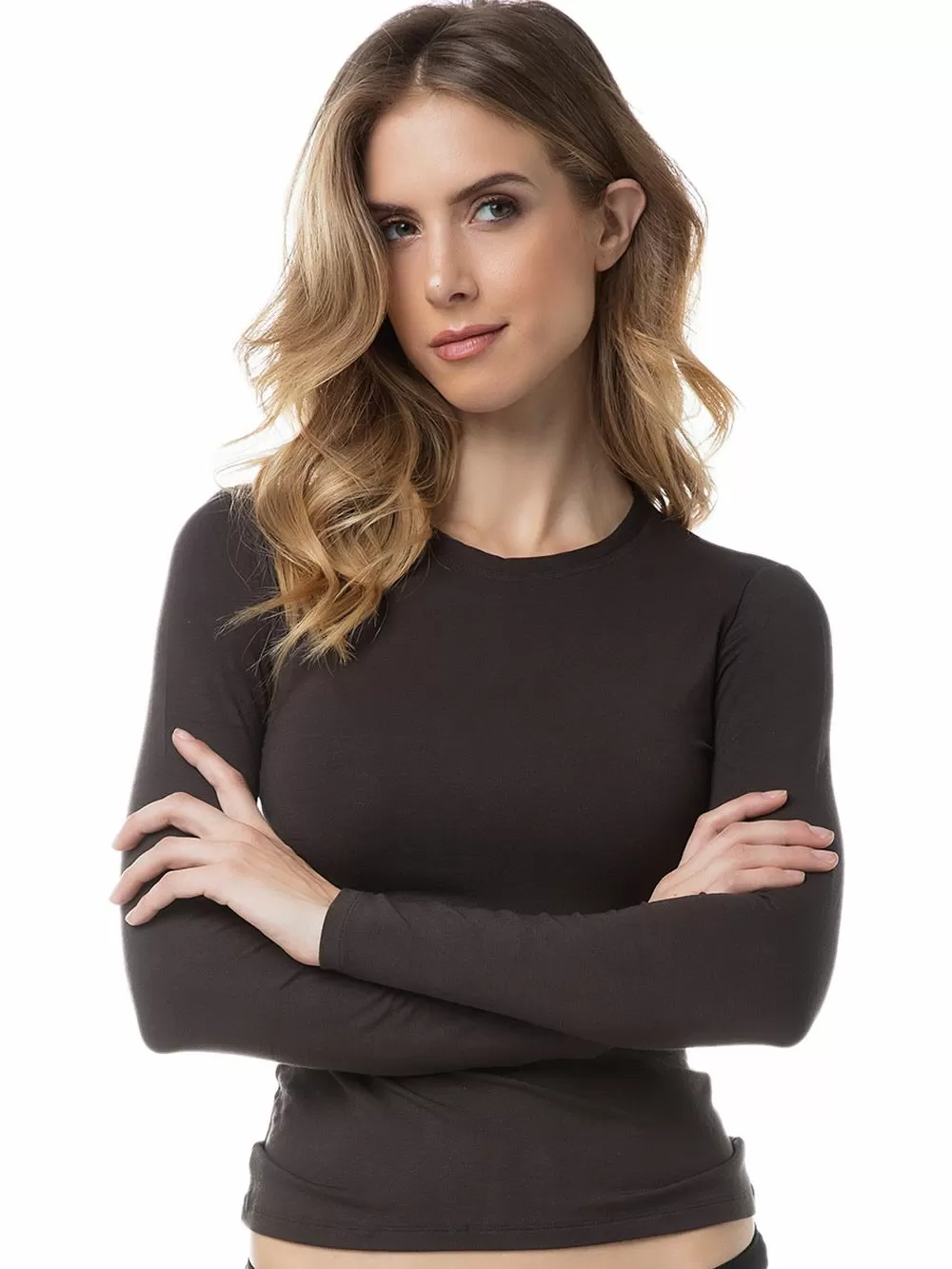 MINERVA Γυναικείο Top - Μακρύ Μανίκι - Απαλό Modal