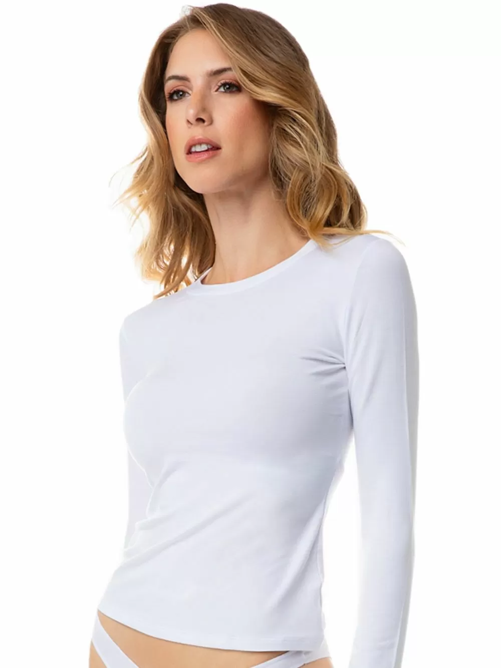 MINERVA Γυναικείο Top - Μακρύ Μανίκι - Απαλό Modal