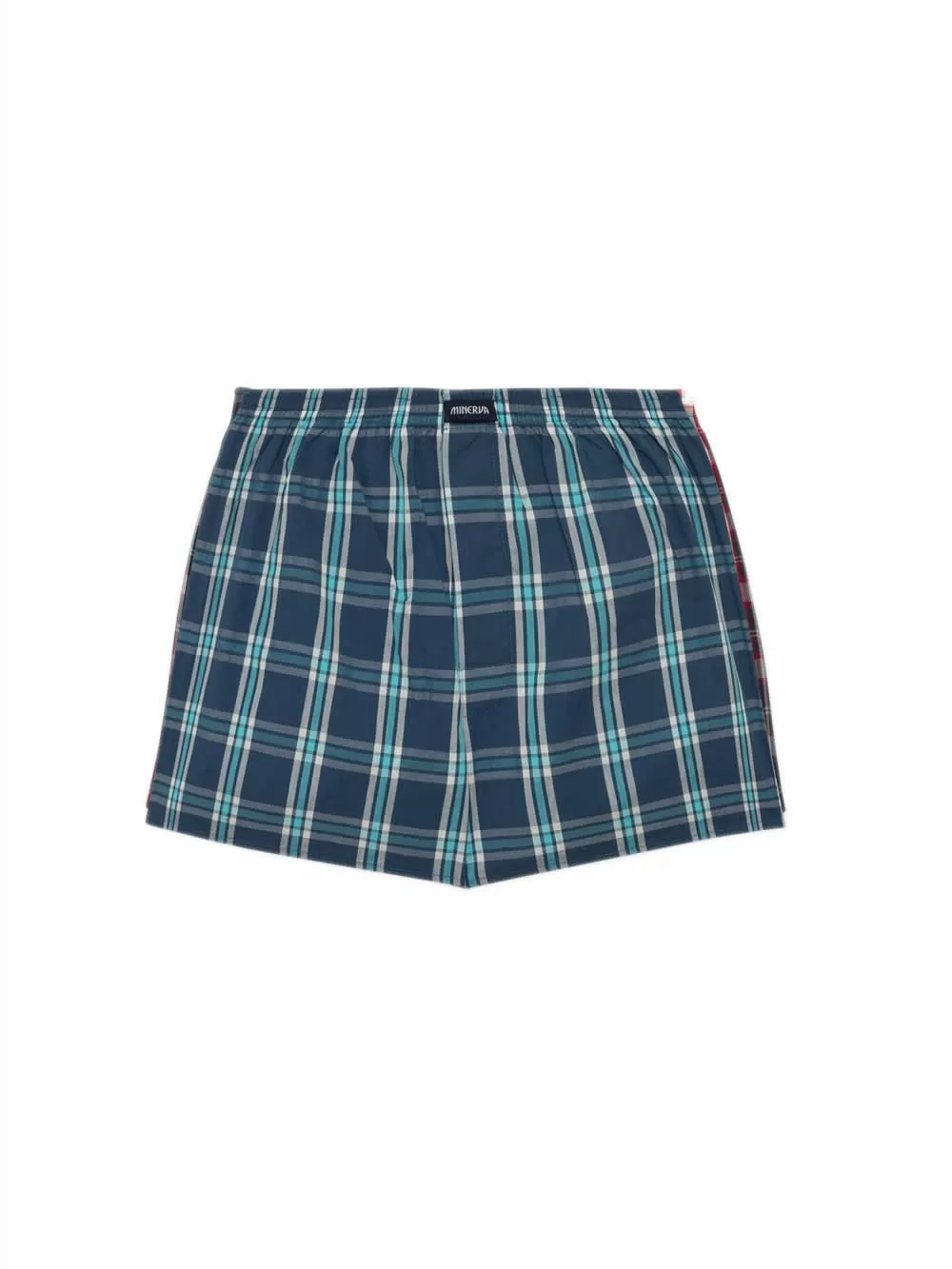 Ανδρικό Μπόξερ MINERVA Ποπλίνα Καρό 064 - 100% Αγνό Βαμβάκι - Πακέτο με 2