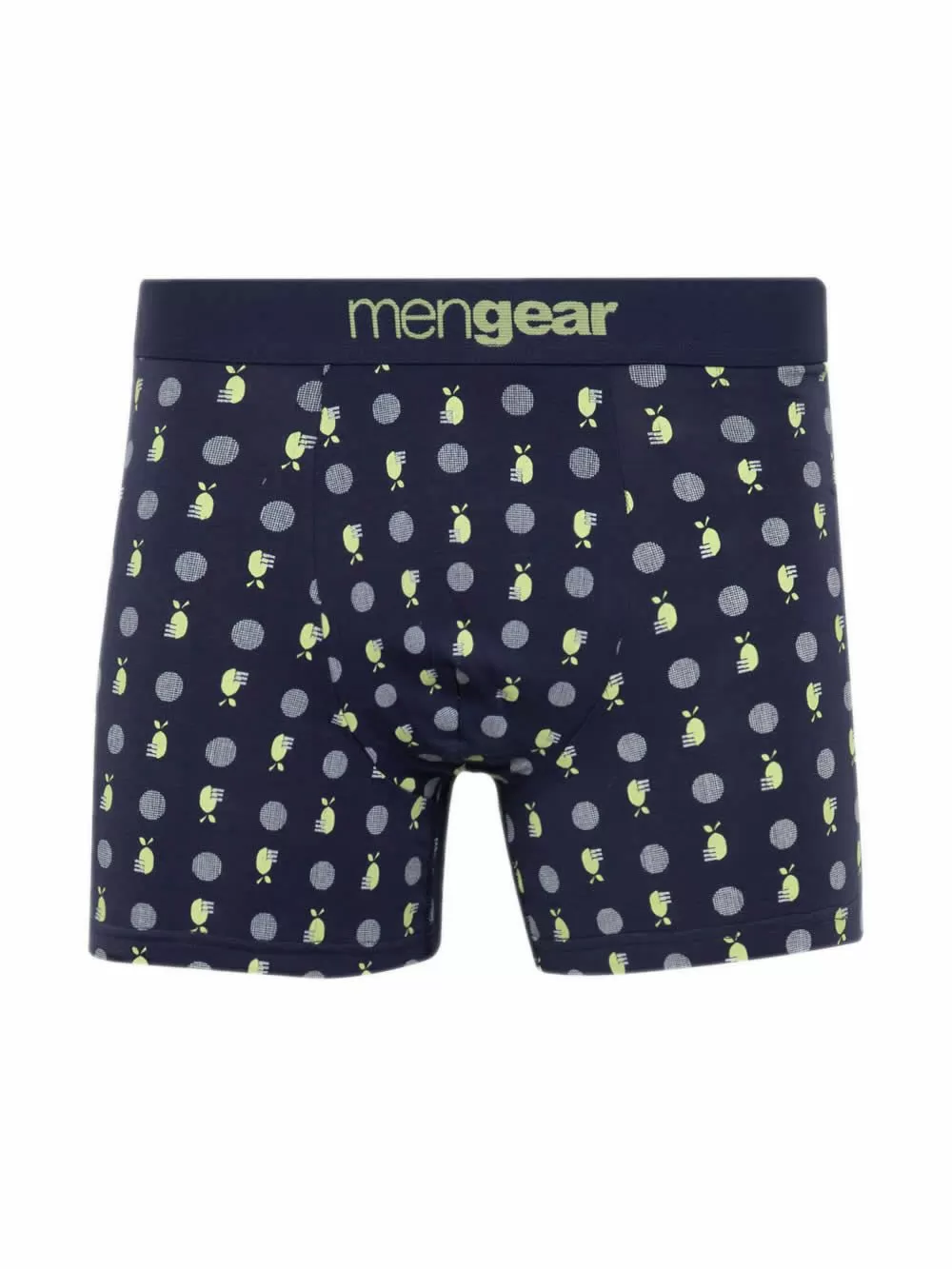Ανδρικό Μπόξερ MINERVA Mengear Lemon Dots - Ελαστικό Βαμβάκι - Πακέτο με 2 