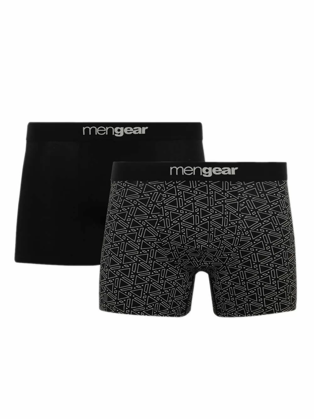 Ανδρικό Μπόξερ MINERVA Geometry Mengear - Ελαστικό Βαμβάκι - Πακέτο με 2 