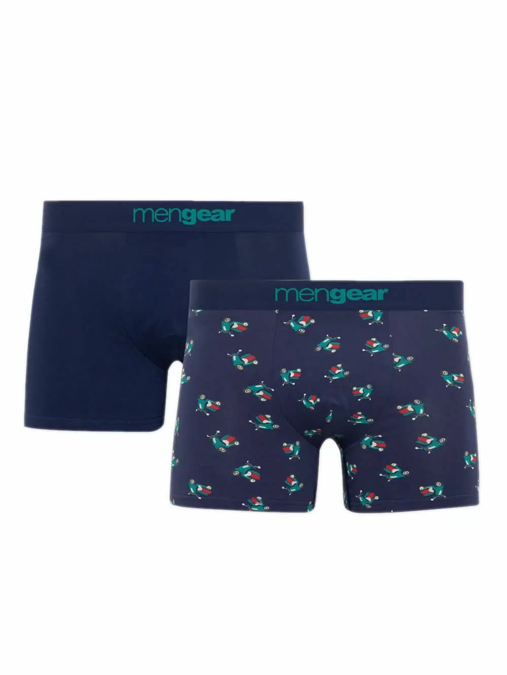 Ανδρικό Μπόξερ MINERVA Vespa Mengear - Ελαστικό Βαμβάκι - Πακέτο με 2 