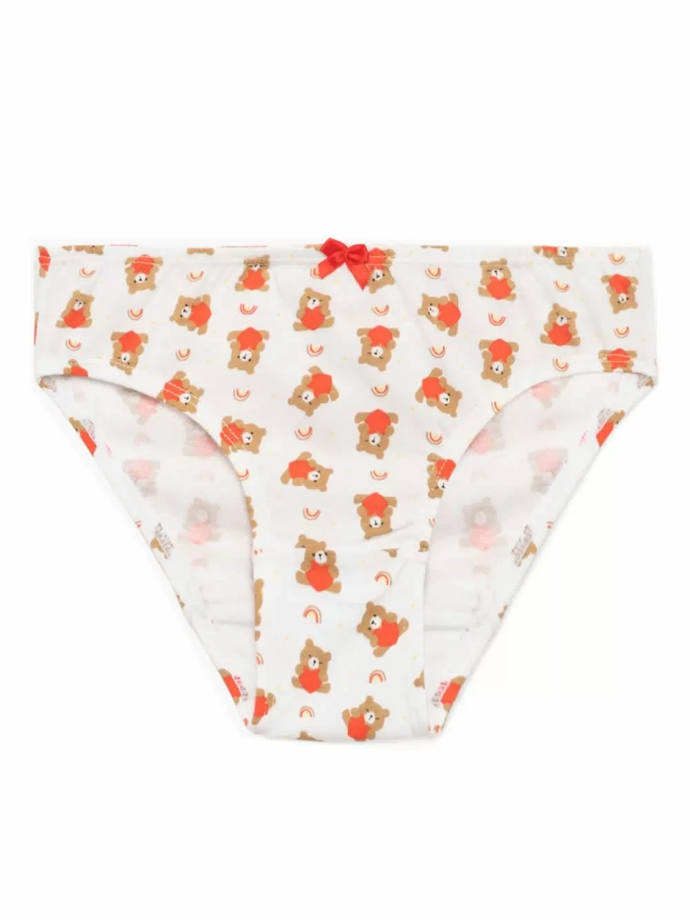Εφηβικό Σλιπ MINERVA για Κορίτσι Bear Hug - 100% Αγνό Βαμβάκι - Πακέτο με 3