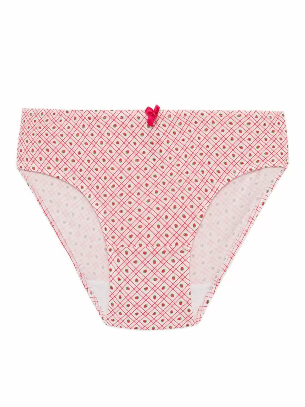 Παιδικό Σλιπ MINERVA για Κορίτσι Strawberries - 100% Αγνό Βαμβάκι - Πακέτο με 3