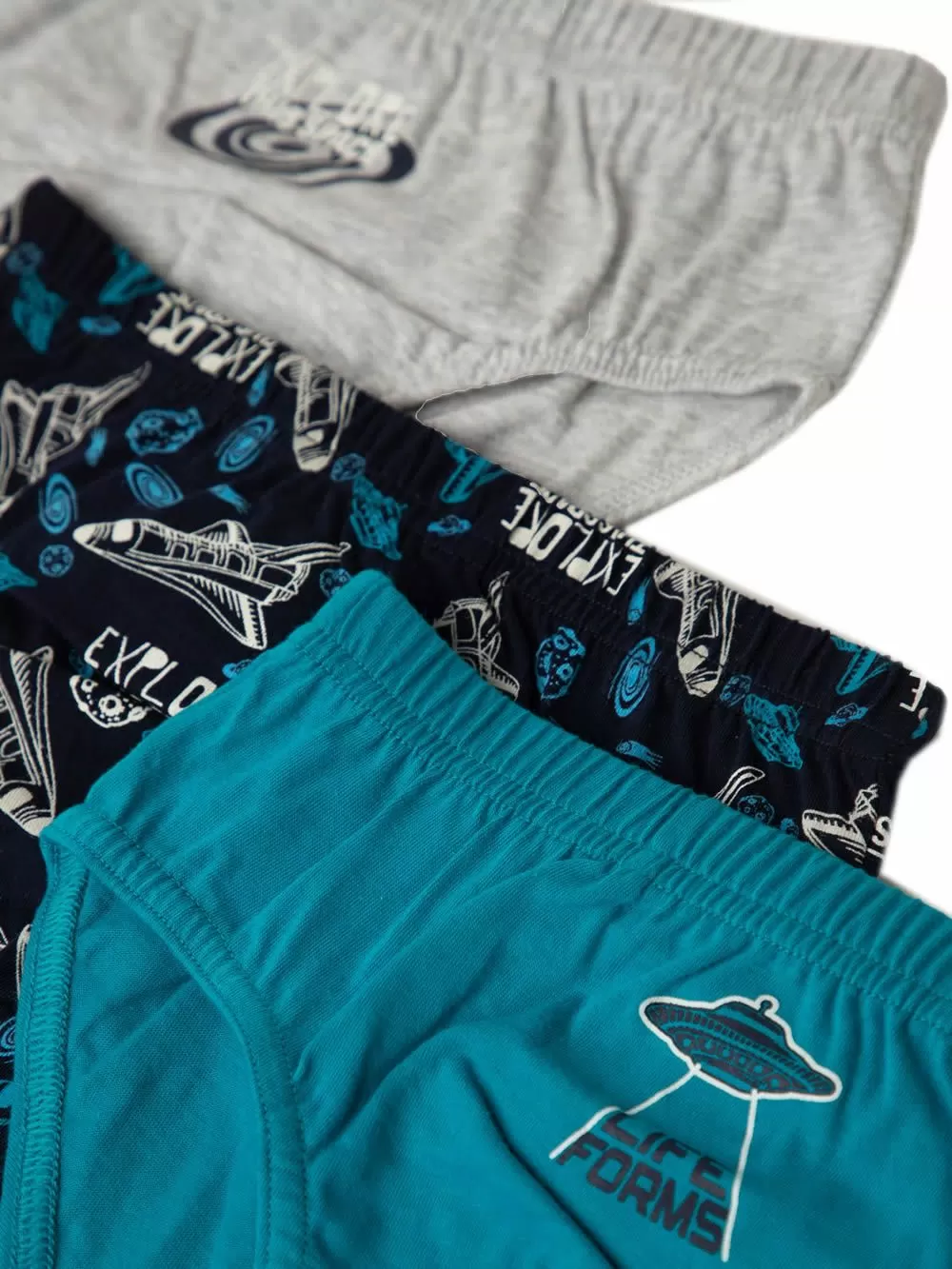 Παιδικό Σλιπ MINERVA για Αγόρι Explore - 100% Αγνό Βαμβάκι - Πακέτο με 3