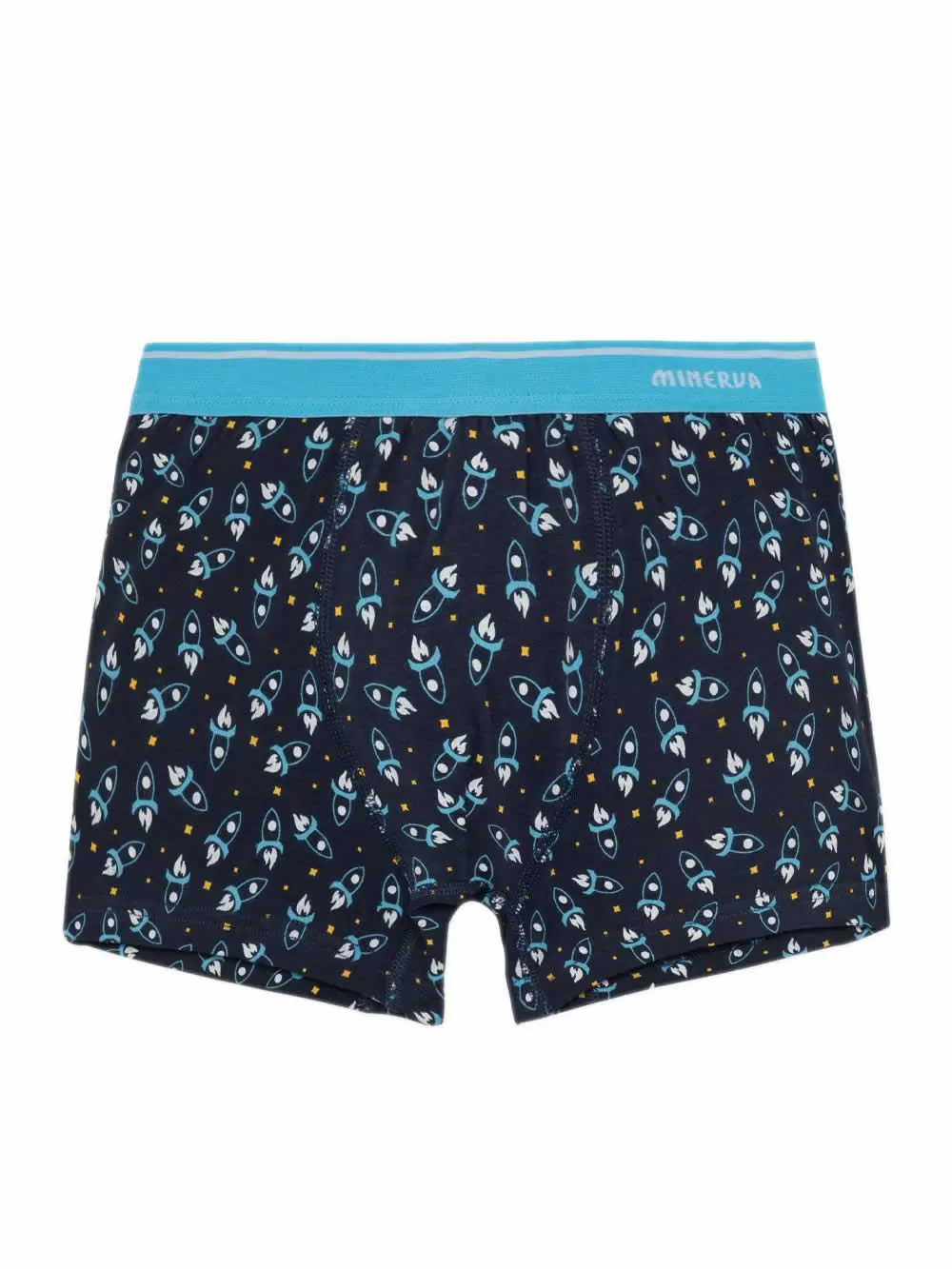 Παιδικό Boxer MINERVA για Αγόρι Rockets - Απαλό Βαμβάκι - Πακέτο με 2