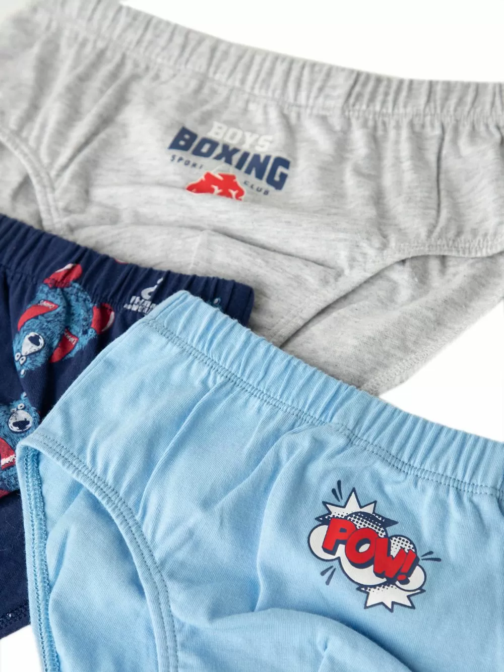 Εφηβικό Σλιπ MINERVA για Αγόρι Boxing - 100% Αγνό Βαμβάκι - Πακέτο με 3