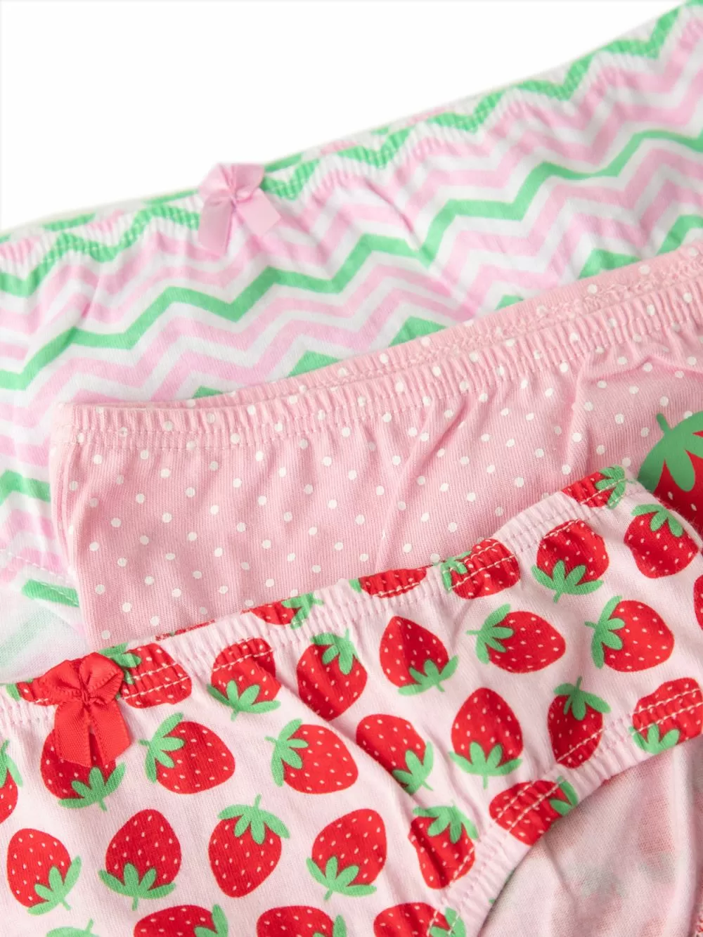 Παιδικό Σλιπ MINERVA για Κορίτσι Strawberry - 100% Αγνό Βαμβάκι - Πακέτο με 3