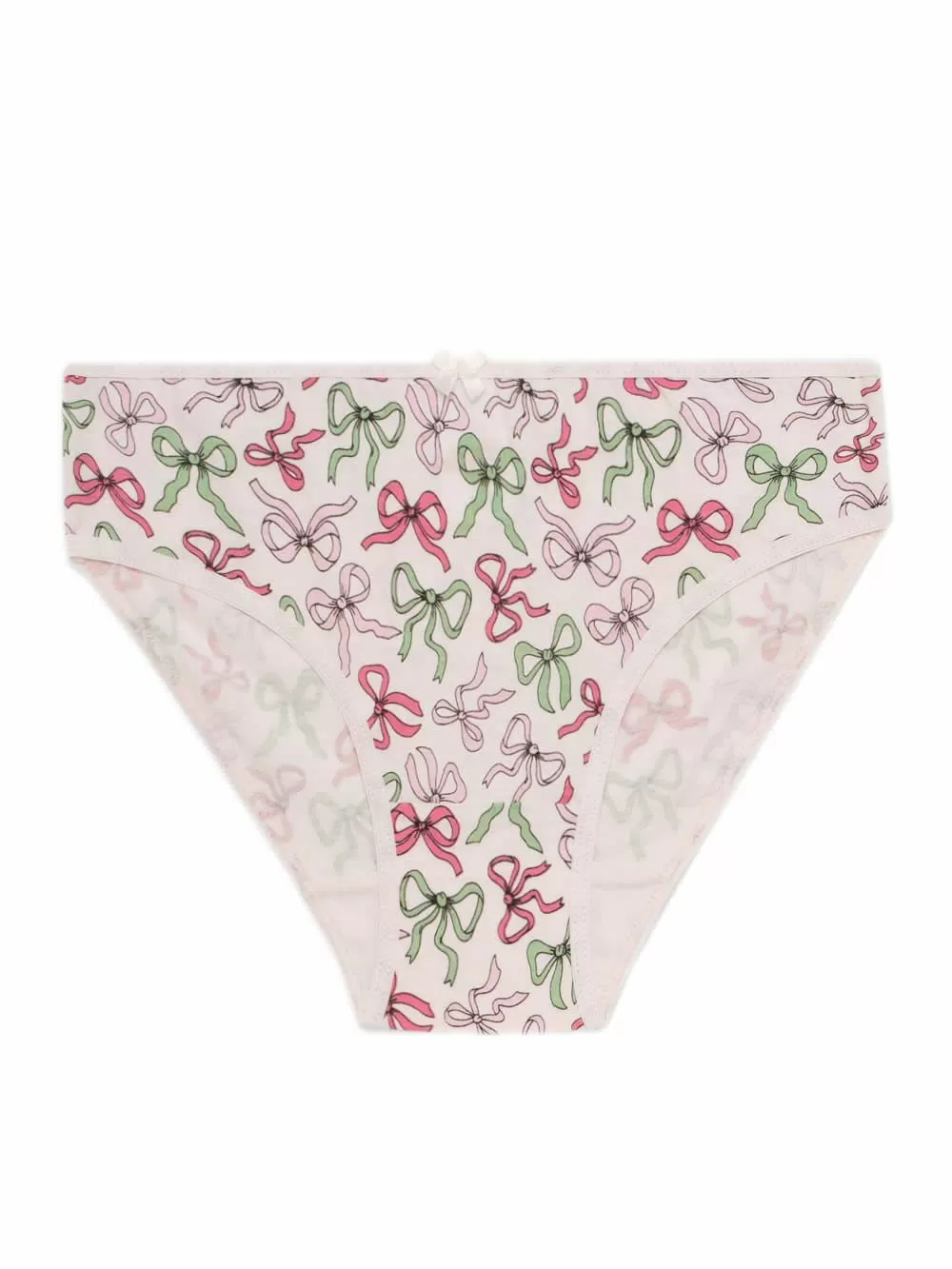 Εφηβικό Σλιπ MINERVA για Κορίτσι Bows - 100% Αγνό Βαμβάκι - Πακέτο με 3