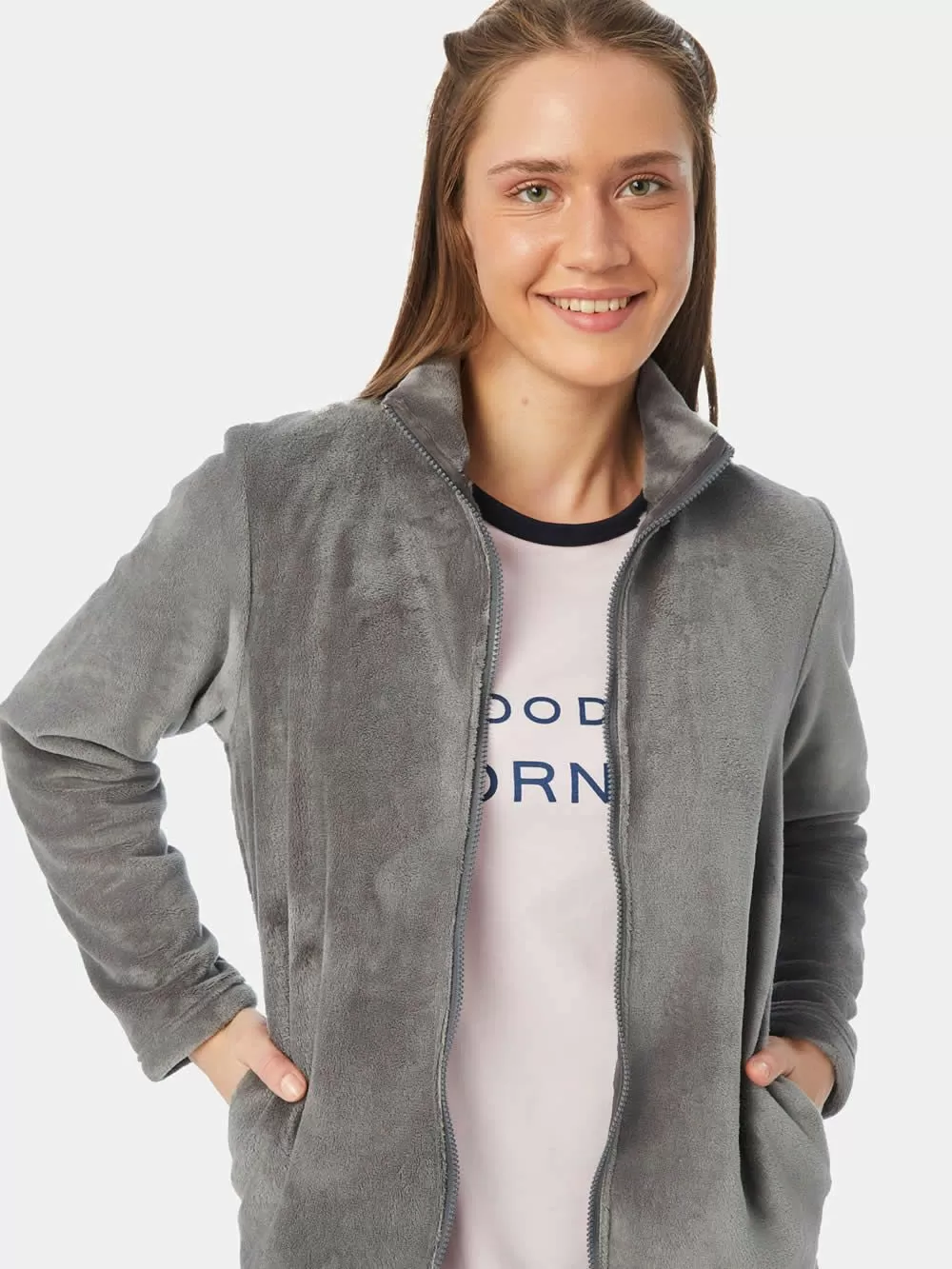 Γυναικεία  Ρόμπα Ζακέτα MINERVA Fleece - Απαλή & Ζεστή