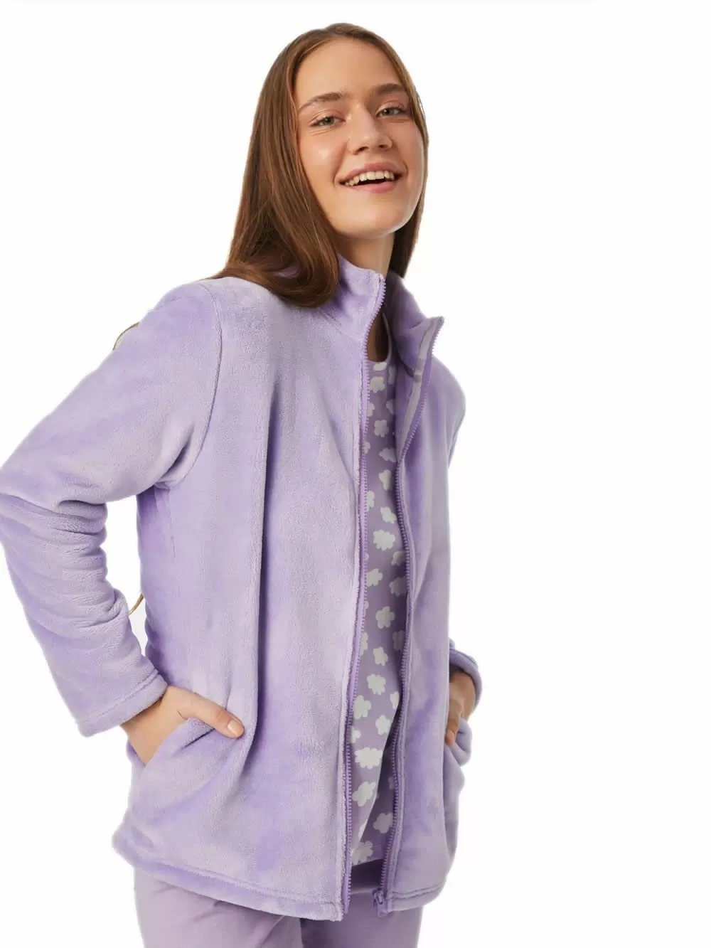 Γυναικεία Ρόμπα Ζακέτα MINERVA Fleece - Απαλή & Ζεστή