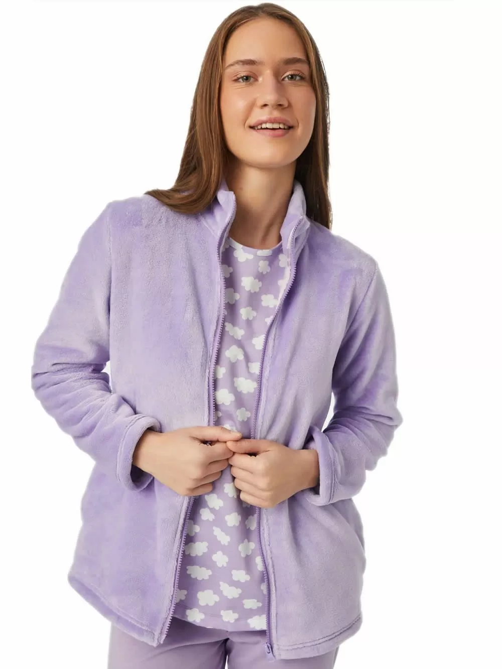 Γυναικεία Ρόμπα Ζακέτα MINERVA Fleece - Απαλή & Ζεστή