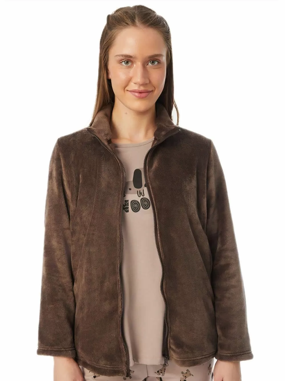 Γυναικεία Ρόμπα Ζακέτα MINERVA Fleece - Απαλή & Ζεστή