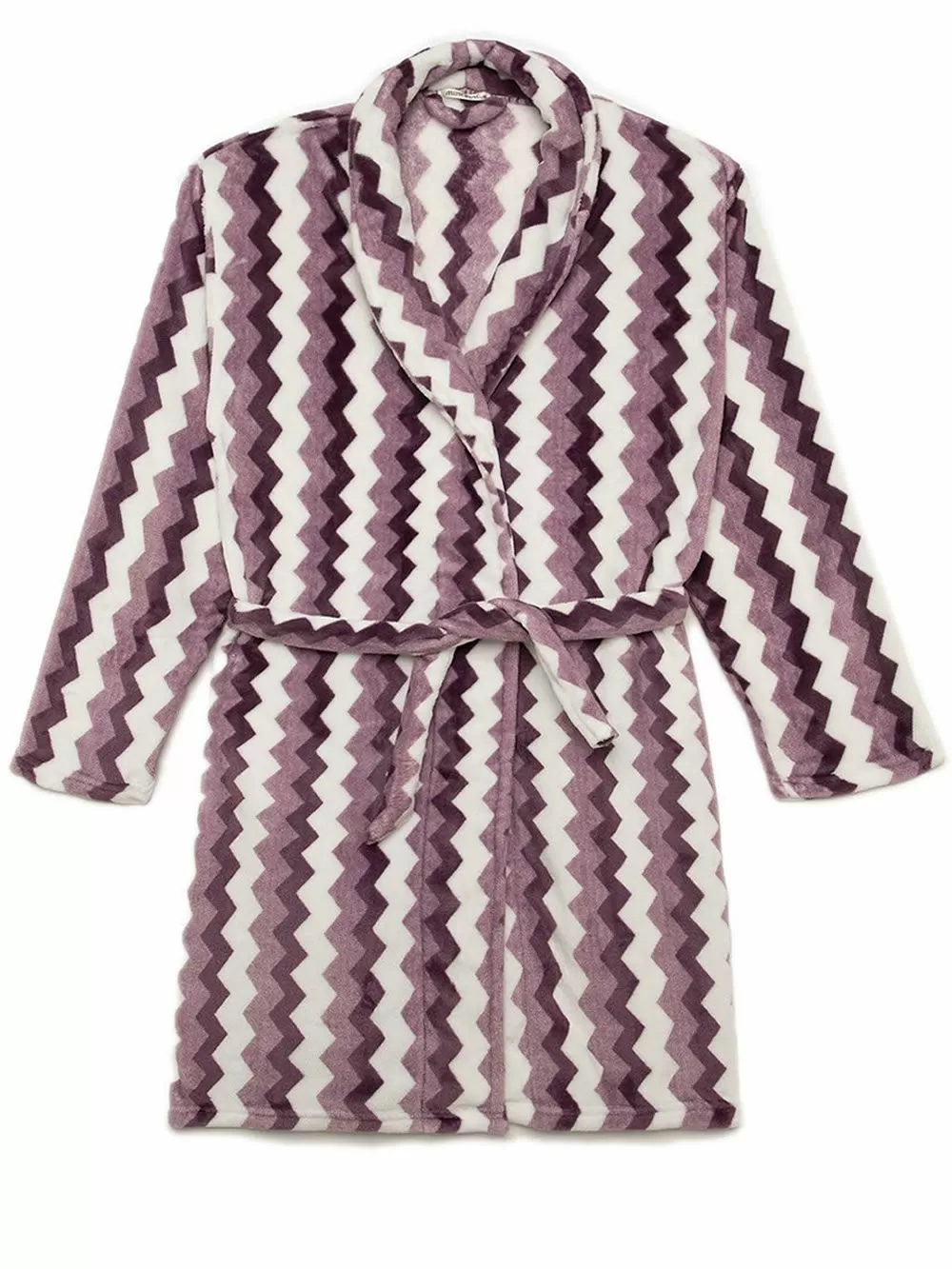 Γυναικεία Ρόμπα MINERVA ZigZag Fleece - Απαλή & Ζεστή