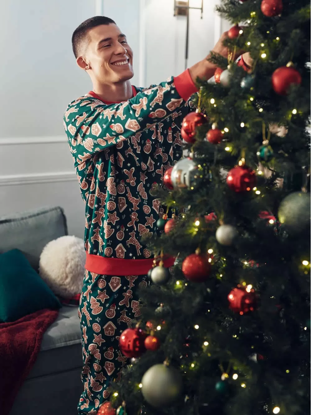 Ανδρική Πυτζάμα MINERVA Xmas Biscuits - 100% Βαμβάκι Interlock 