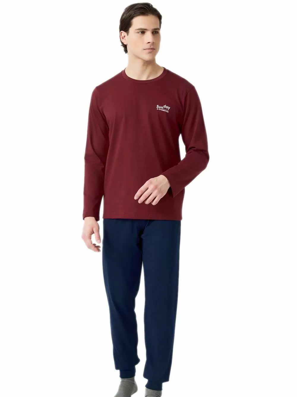 Ανδρική Πυτζάμα MINERVA Sun Day - 100% Βαμβάκι Interlock