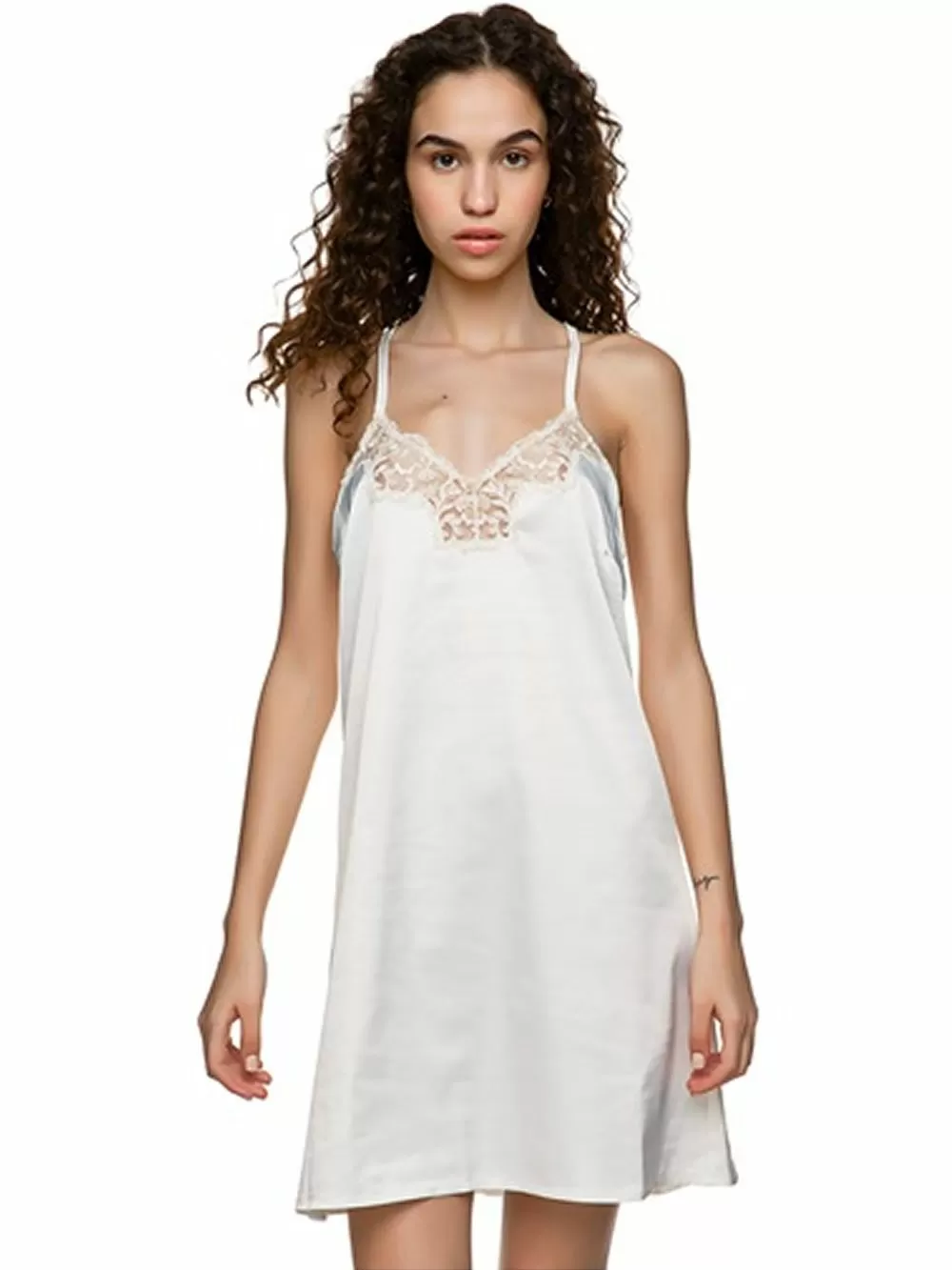 MISS ROSY Νυφικό Νυχτικό - Σατέν & Δαντέλα - Bridal Πρόταση 