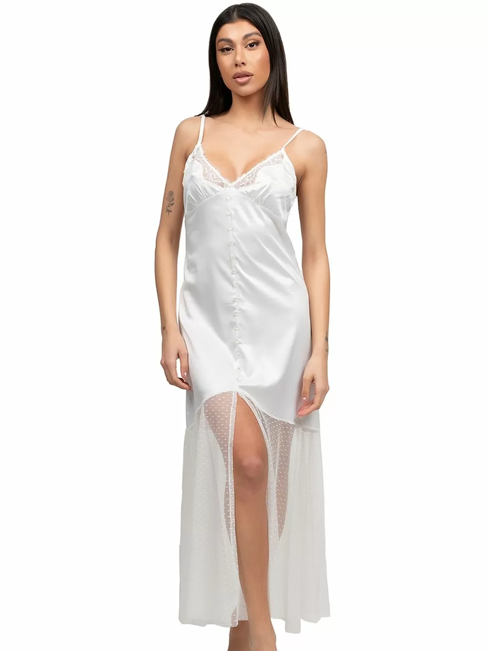 MISS ROSY Νυχτικό - Σατέν & Δαντέλα - Νυφική Πρόταση
