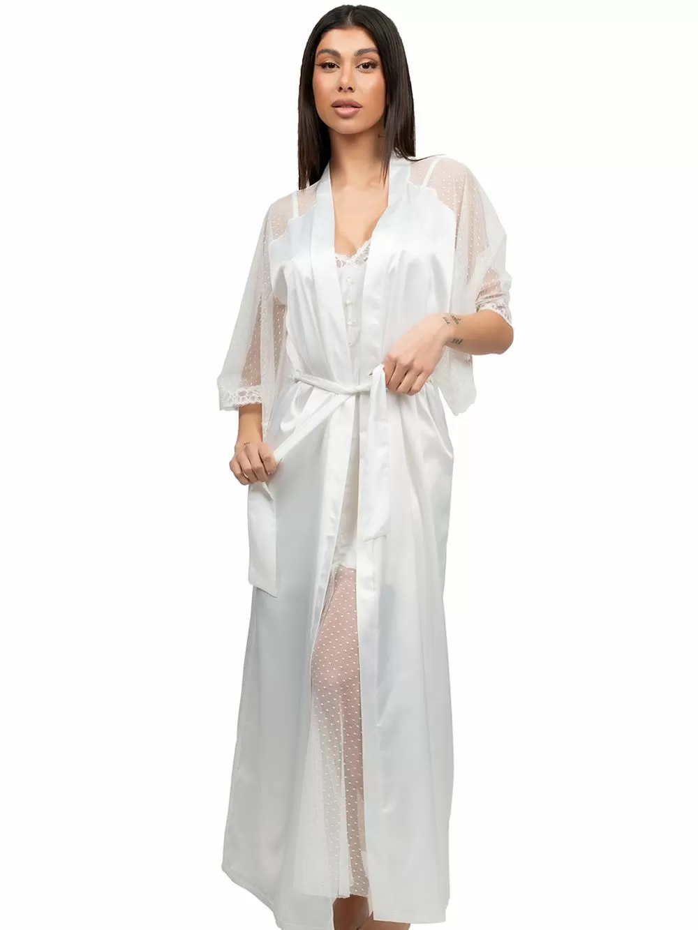 MISS ROSY Νυχτικό - Σατέν & Δαντέλα - Νυφική Πρόταση