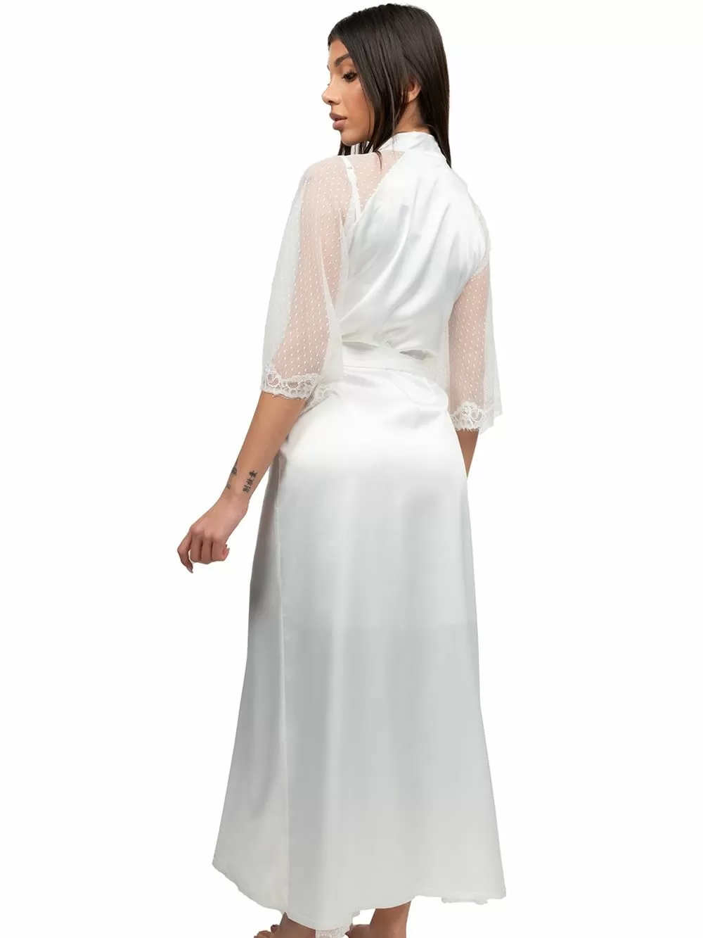 MISS ROSY Ρόμπα - Floral Δαντέλα - Νυφική Πρόταση 