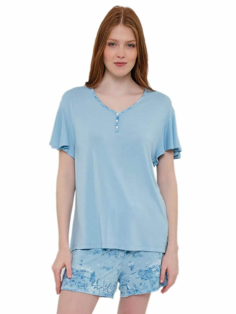 Γυναικεία Πυτζάμα MUYDEMI - Αέρινο Viscose - Νέα Μαμά