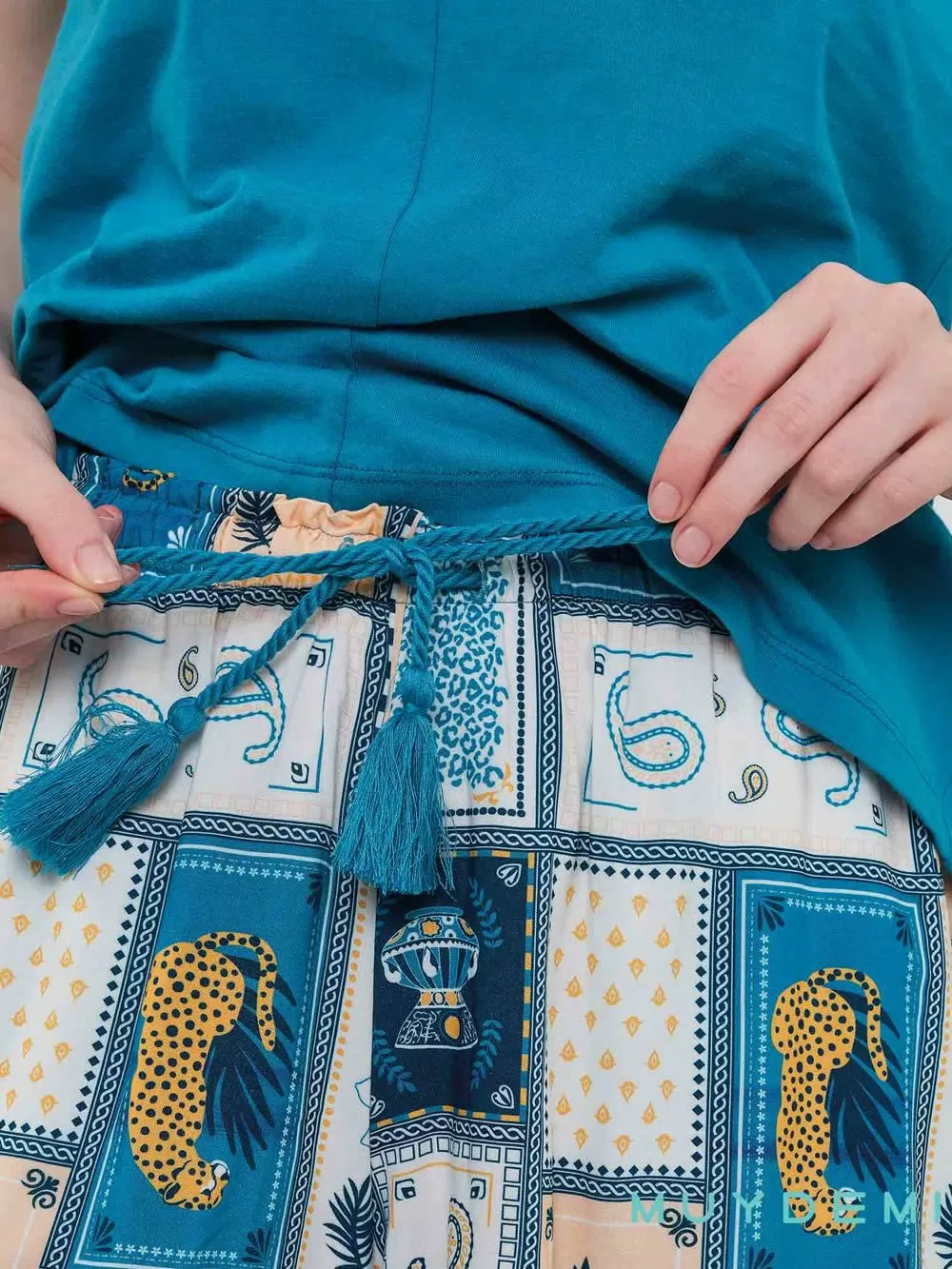 Γυναικεία Πυτζάμα MUYDEMI - Viscose Βαμβάκι