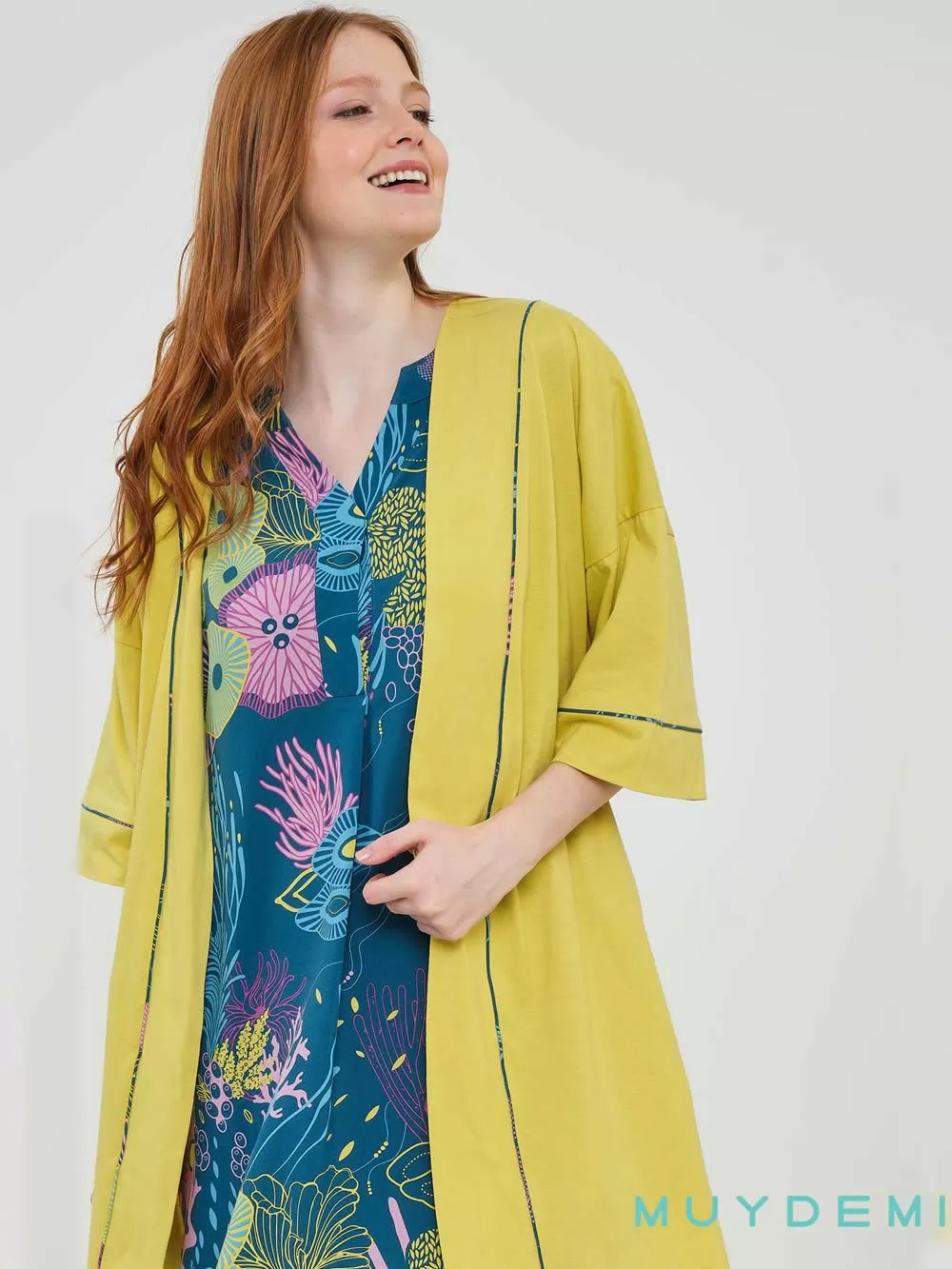 Γυναικεία Ρόμπα MUYDEMI - 100% Βαμβακερή