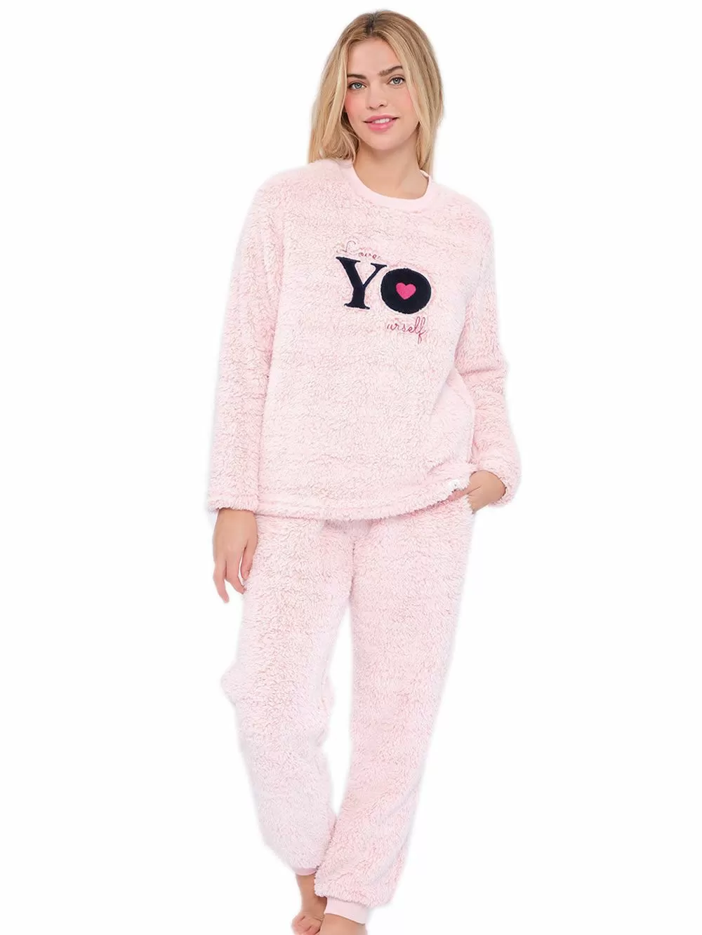 Γυναικεία Πυτζάμα Φόρμα MUYDEMI - Ζεστό & Απαλό Fleece