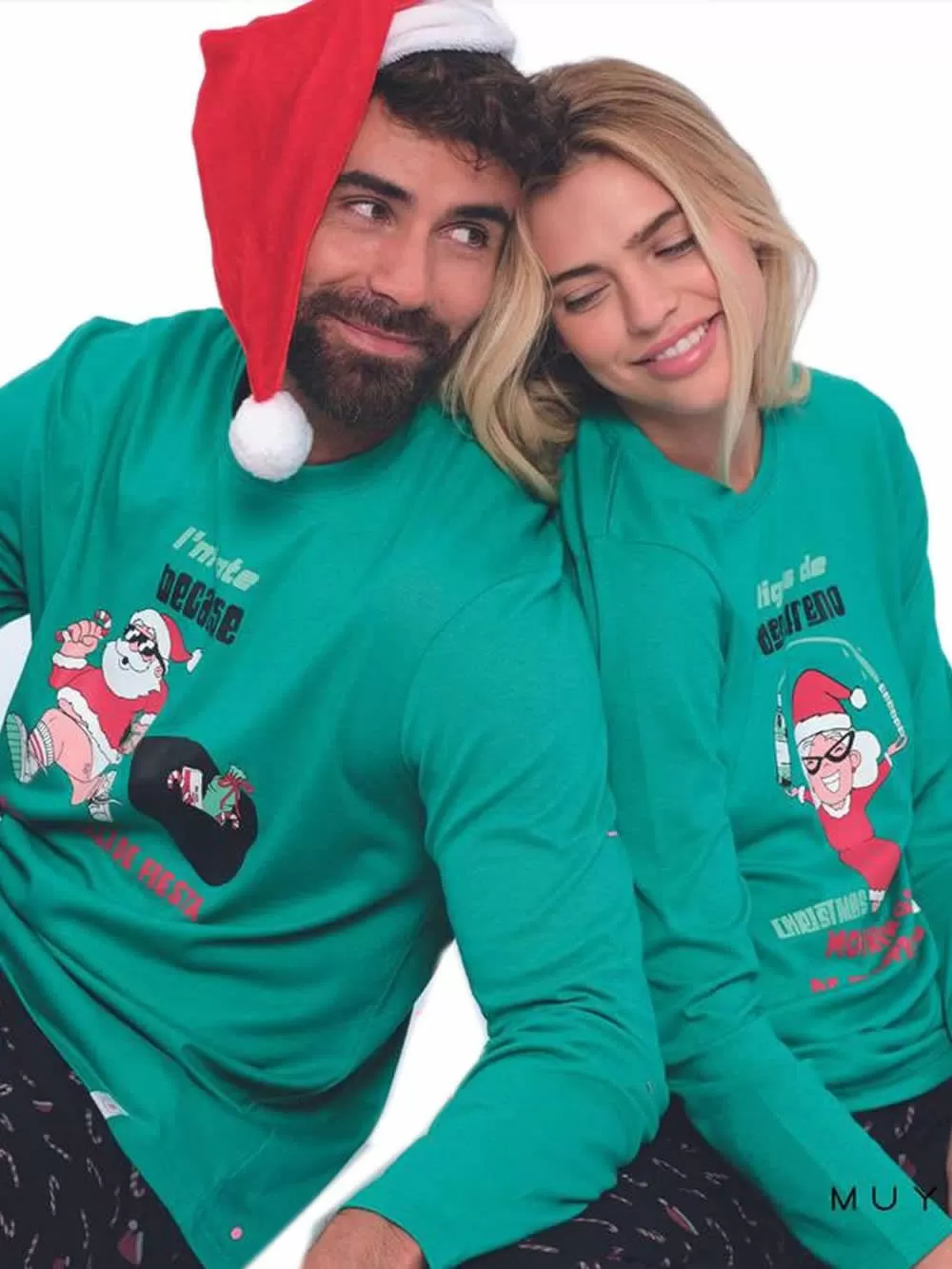 Γυναικεία Πυτζάμα MUYDEMI Christmas - 100% Βαμβακερή 