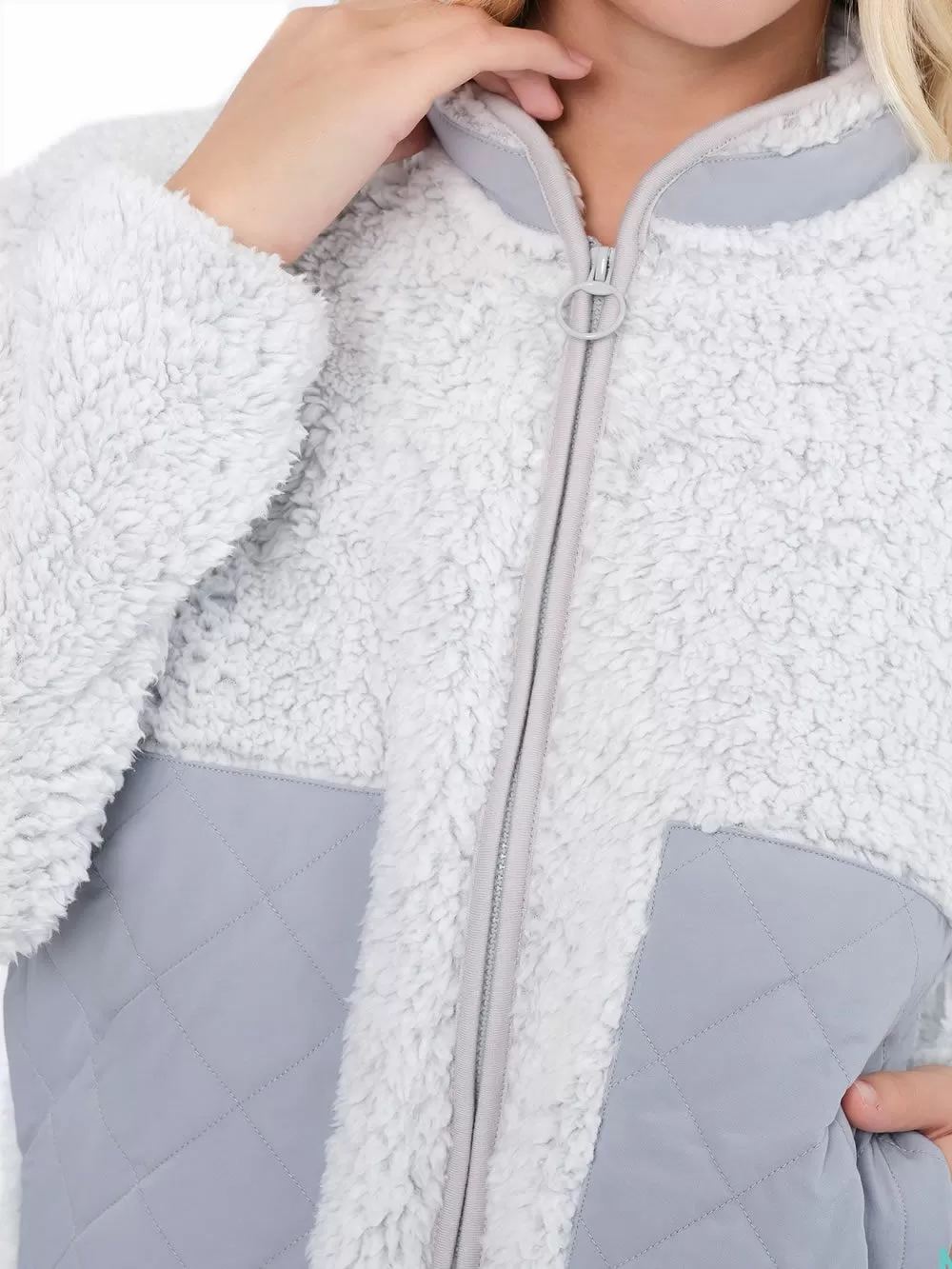 Γυναικεία Ρόμπα MUYDEMI - Ζεστό & Απαλό Fleece - Γούνινο Σχέδιο 