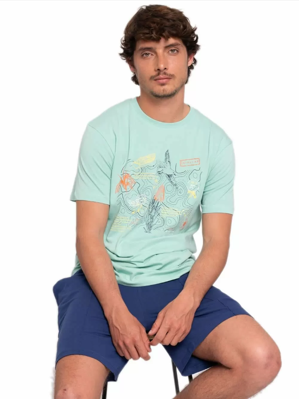 Ανδρική Πυτζάμα MUYDEMI Albufera - 100% Βαμβακερή