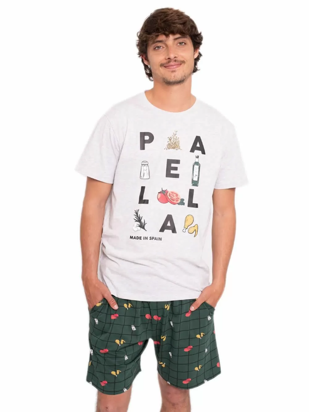 Ανδρική Πυτζάμα MUYDEMI Paella - 100% Βαμβακερή