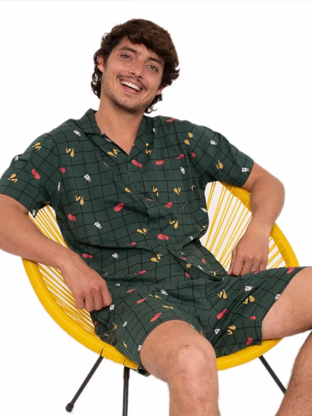 Ανδρική Πυτζάμα MUYDEMI Paella - 100% Βαμβακερή