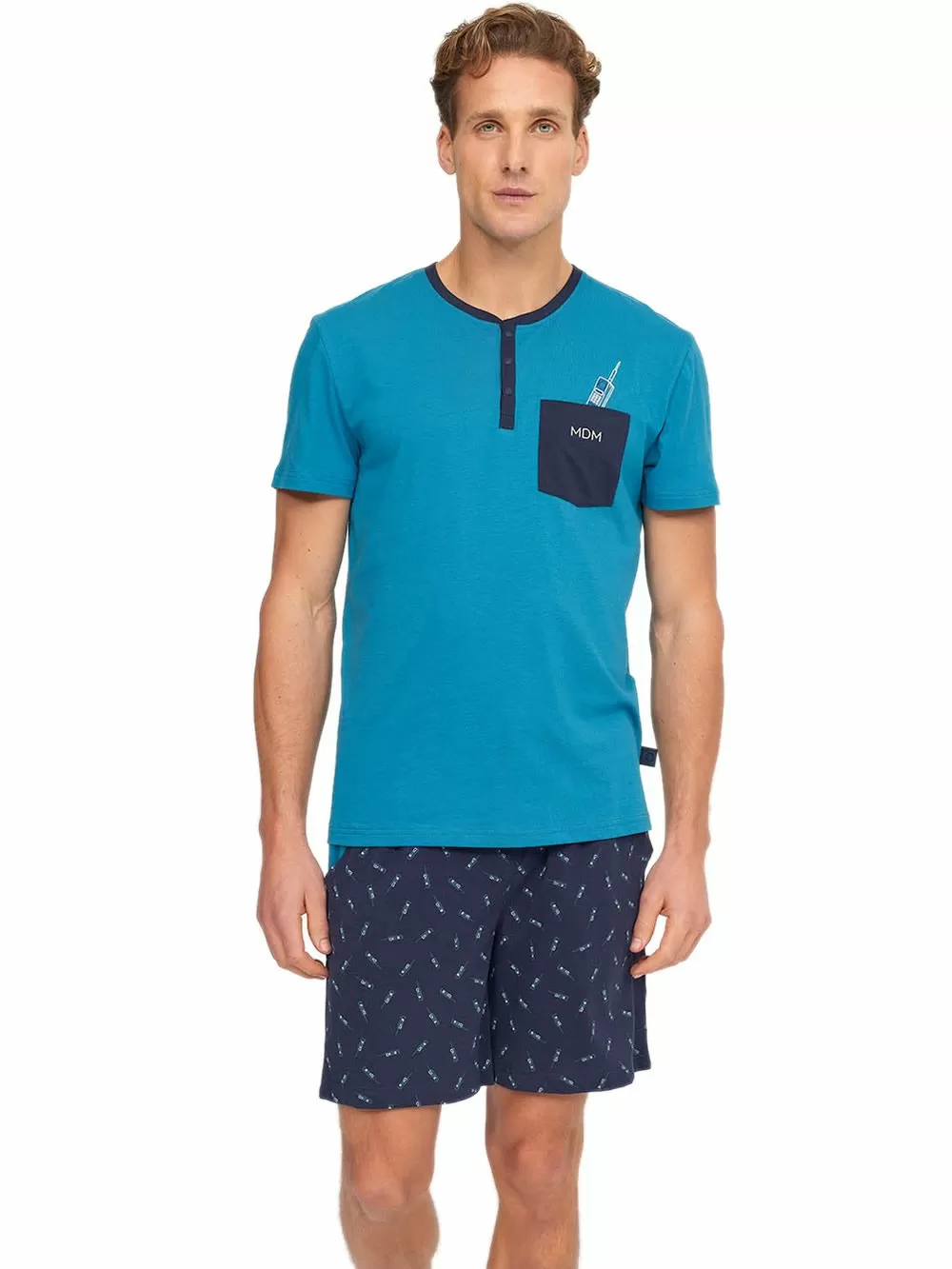 Ανδρική Πυτζάμα MUYDEMI - 100% Βαμβακερή 