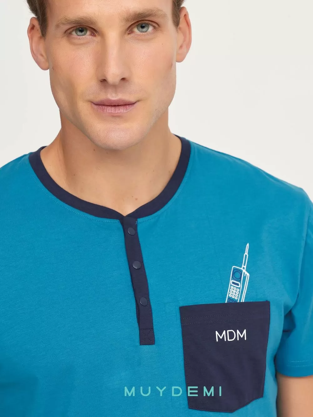 Ανδρική Πυτζάμα MUYDEMI - 100% Βαμβακερή 