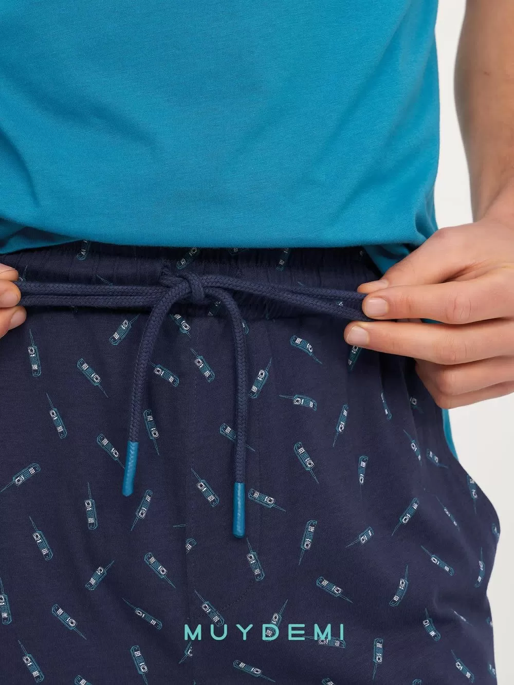 Ανδρική Πυτζάμα MUYDEMI - 100% Βαμβακερή 